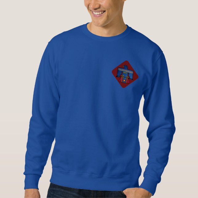 Thunderbird Golf Crewneck Sweatshirt – Classic Blu (Front)