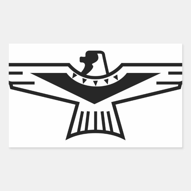 Thunderbird Outline Rectangular Sticker (Front)