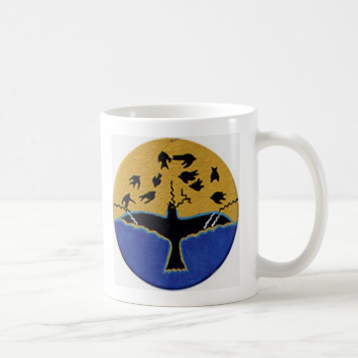 Thunderbird Raven Native American Symbols Shield Mugs