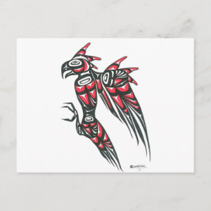 THUNDERBIRD RED POSTCARD