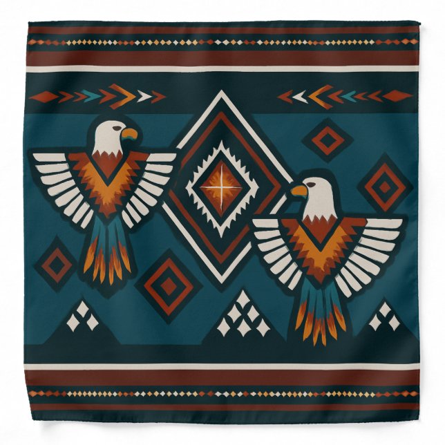 Thunderbird Spirit Native-Inspired Tribal Bandana  (Front)