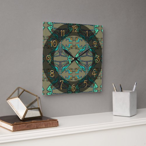 Thunderbird Square Wall Clock