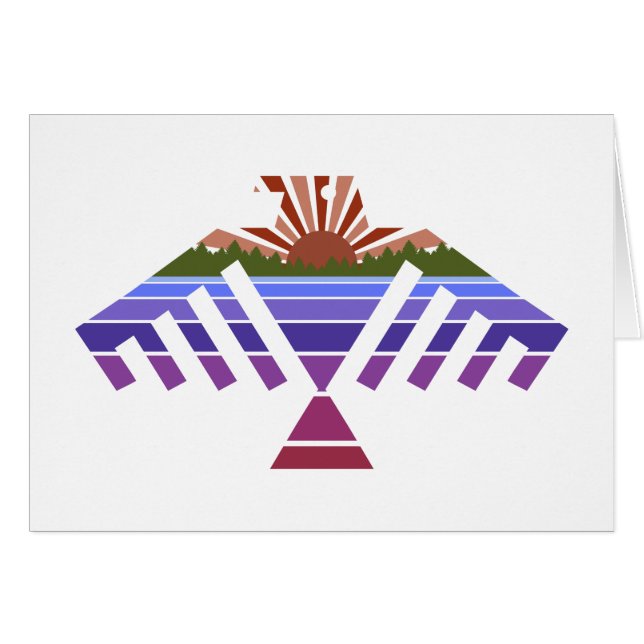 thunderbird sunset cards (Front Horizontal)