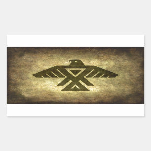 Thunderbird - Vintage parchment texture Rectangular Sticker