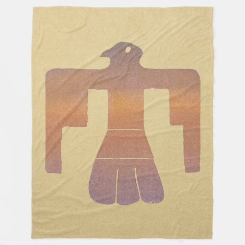 Thunderbird Watercolor Fleece Blanket