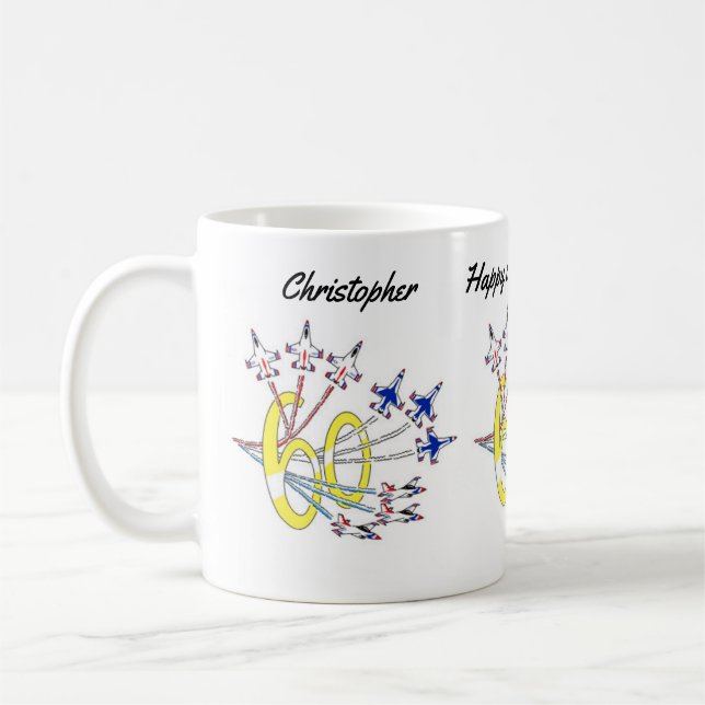 Thunderbirds 60th Birthday Coffee Mug (Left)