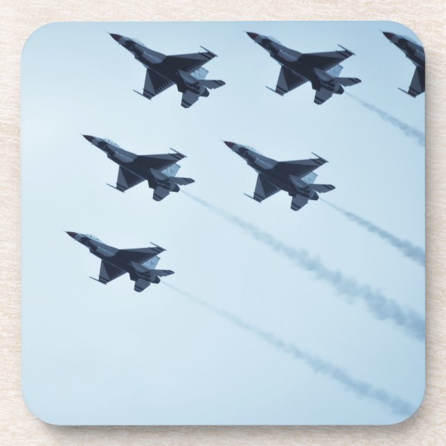 Thunderbirds F-16 Airshow Beverage Coaster (Front)