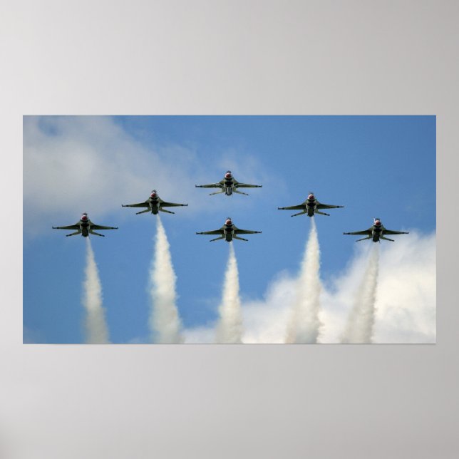 Thunderbirds Flying in Formation Poster (Front)