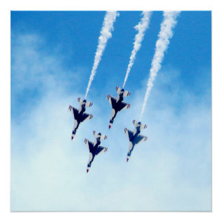 Thunderbirds in Flight Photo Poster