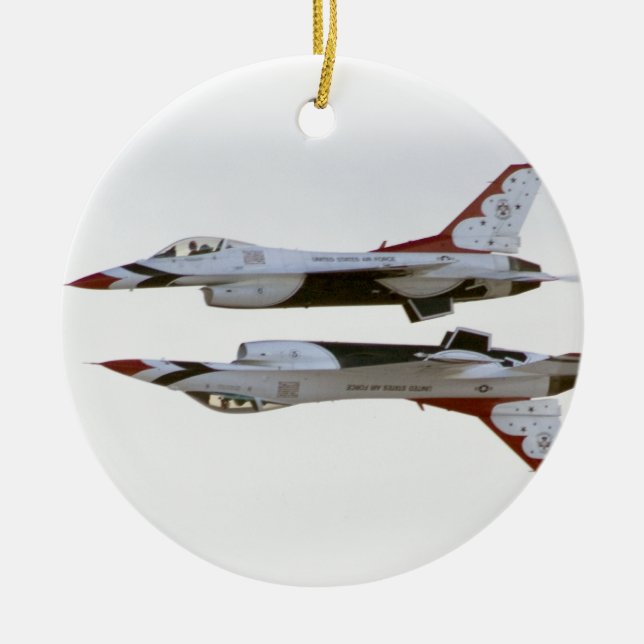Thunderbirds Maneuver - Mirror Ceramic Ornament (Front)
