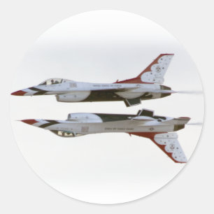Thunderbirds Maneuver - Mirror Classic Round Sticker