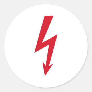 Thunderbolt Classic Round Sticker