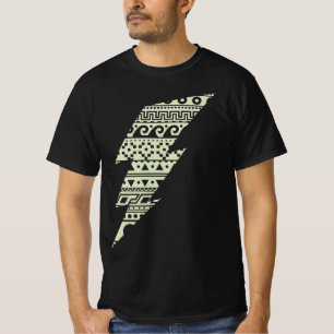 Thunderbolt, Greek Key, Surfer Wave T-Shirt