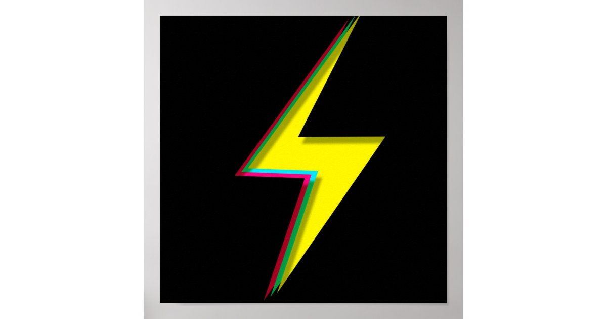 Thunderbolt Poster | Zazzle