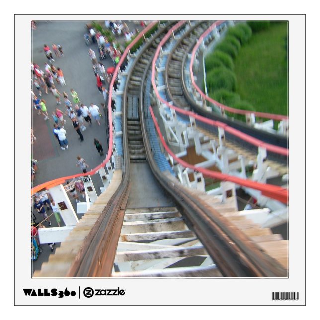 Thunderbolt Roller Coaster at Kennywood Park Wall Sticker (Front)