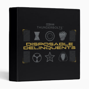 Thunderbolts*   Disposable Delinquents 3 Ring Binder