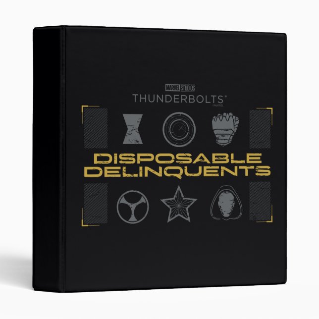 Thunderbolts* | Disposable Delinquents 3 Ring Binder (Front/Spine)