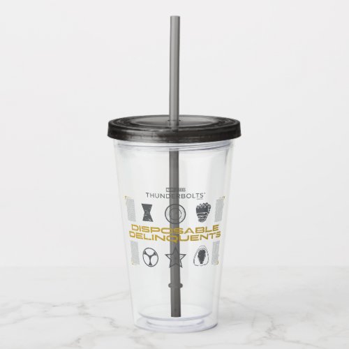 Thunderbolts* | Disposable Delinquents Acrylic Tumbler