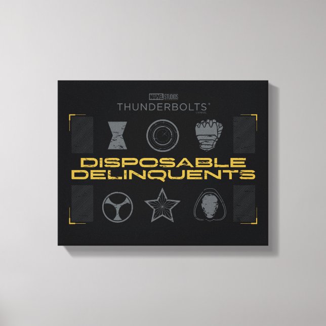 Thunderbolts* | Disposable Delinquents Canvas Print (Front)