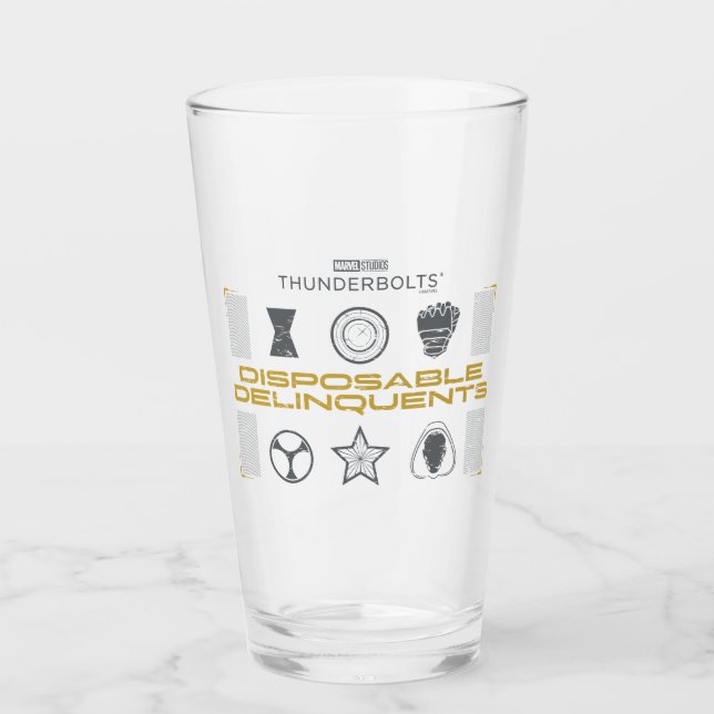 Thunderbolts* | Disposable Delinquents Glass (Front)