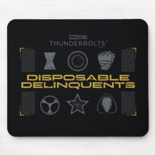 Thunderbolts*   Disposable Delinquents Mouse Pad