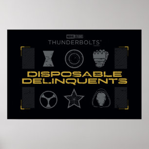 Thunderbolts* Disposable Delinquents Poster