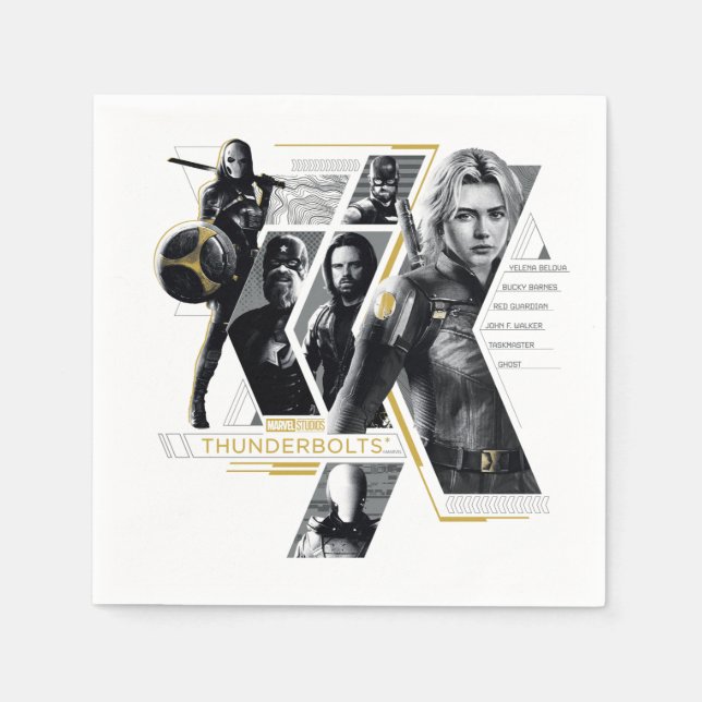 Thunderbolts* | Group Graphic Napkins (Front)