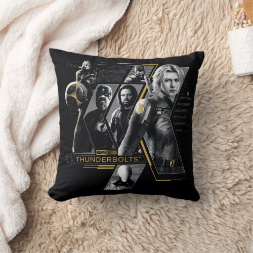 Thunderbolts* | Group Graphic Throw Pillow