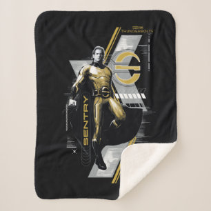 Thunderbolts*   Sentry Character Graphic Sherpa Blanket