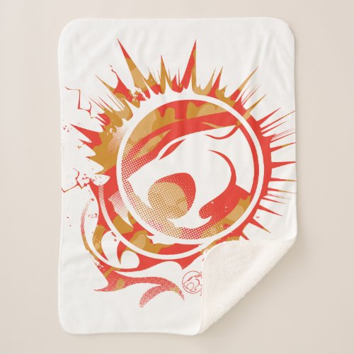 ThunderCats  Explosive Logo Graphic Sherpa Blanket