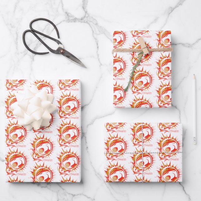 ThunderCats | Explosive Logo Graphic Wrapping Paper Sheets (Front)
