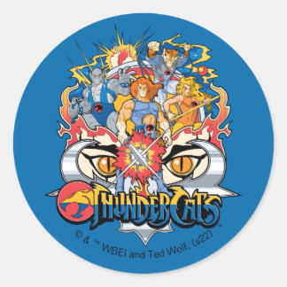 ThunderCats | Firey Group Graphic Classic Round Sticker