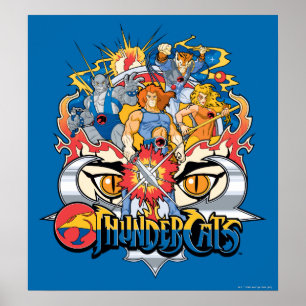 ThunderCats Firey Group Graphic Poster