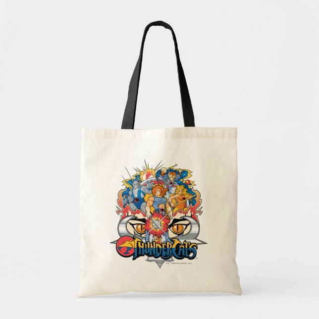 ThunderCats | Firey Group Graphic Tote Bag (Front)