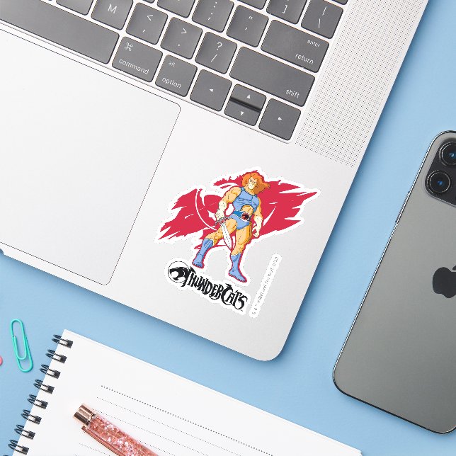 ThunderCats | Lion-O Character Graphic Sticker (Laptop w/ iPhone)