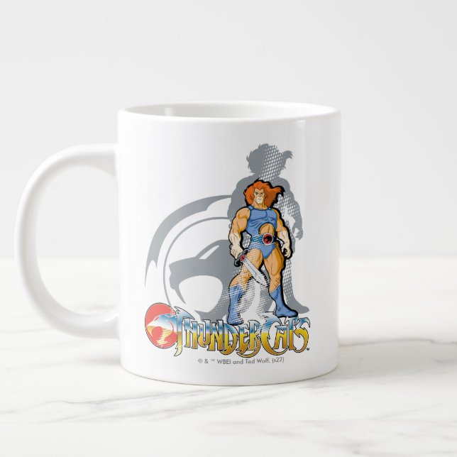 ThunderCats | Lion-O Halfttone Shadow Graphic Giant Coffee Mug (Left)