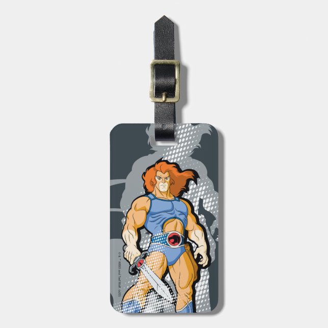 ThunderCats | Lion-O Halfttone Shadow Graphic Luggage Tag (Front Vertical)