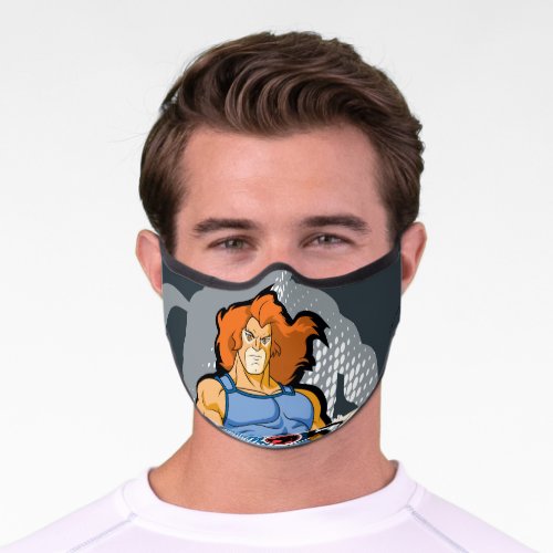 ThunderCats  Lion_O Halfttone Shadow Graphic Premium Face Mask