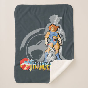 ThunderCats Lion-O Halfttone Shadow Graphic Sherpa Blanket