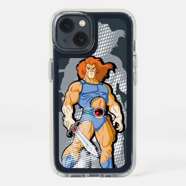 ThunderCats | Lion-O Halfttone Shadow Graphic Speck iPhone 13 Case (Front)