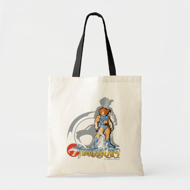 ThunderCats | Lion-O Halfttone Shadow Graphic Tote Bag (Front)