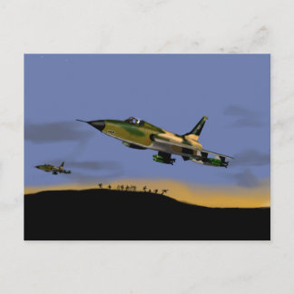 Thunderchief F105 Fighter Bomber Postcard