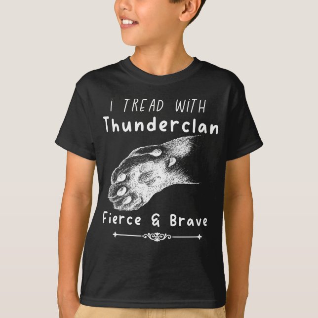 ThunderClan Pride-warriors cats lover T-Shirt (Front)