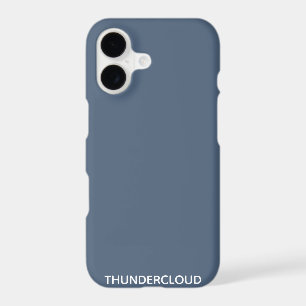 Thundercloud Blue-gray Color Name iPhone 17 Case