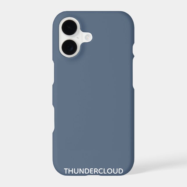 Thundercloud Blue-gray Color Name Case-Mate iPhone Case (Back)