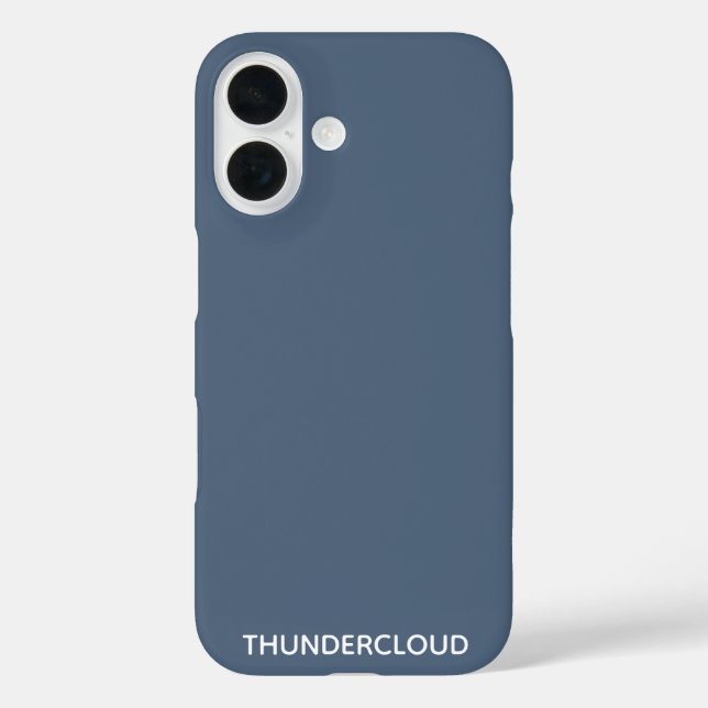 Thundercloud Blue-gray Color Name Case-Mate iPhone Case (Back)