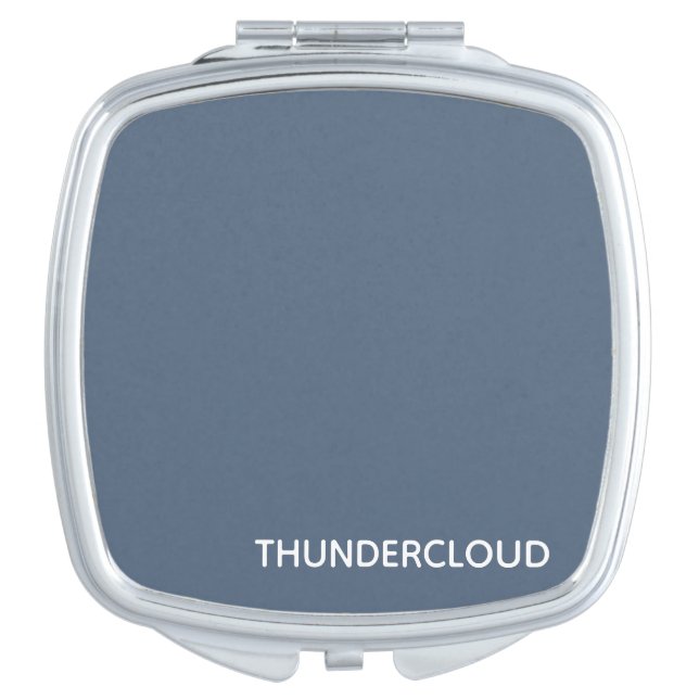 Thundercloud Blue-gray Color Name Compact Mirror (Front)