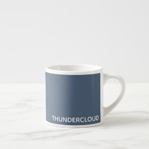 Thundercloud Blue-gray Color Name Espresso Cup