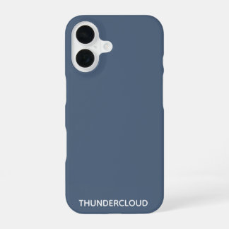 Thundercloud Blue-gray Color Name iPhone 16 Case