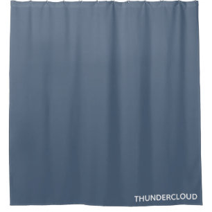 Thundercloud Blue-gray Color Name Shower Curtain